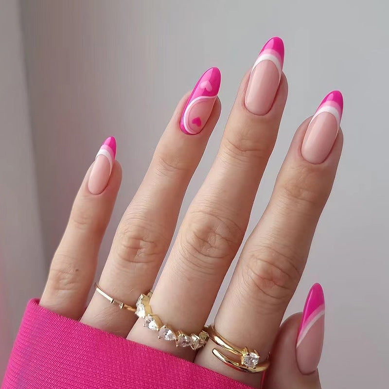 24 Faux Ongles Mi-Longs French Dégradé – Réutilisables, Style Minimaliste 💅✨ Yiwu Ruijia Auto Supplies Co., Ltd.