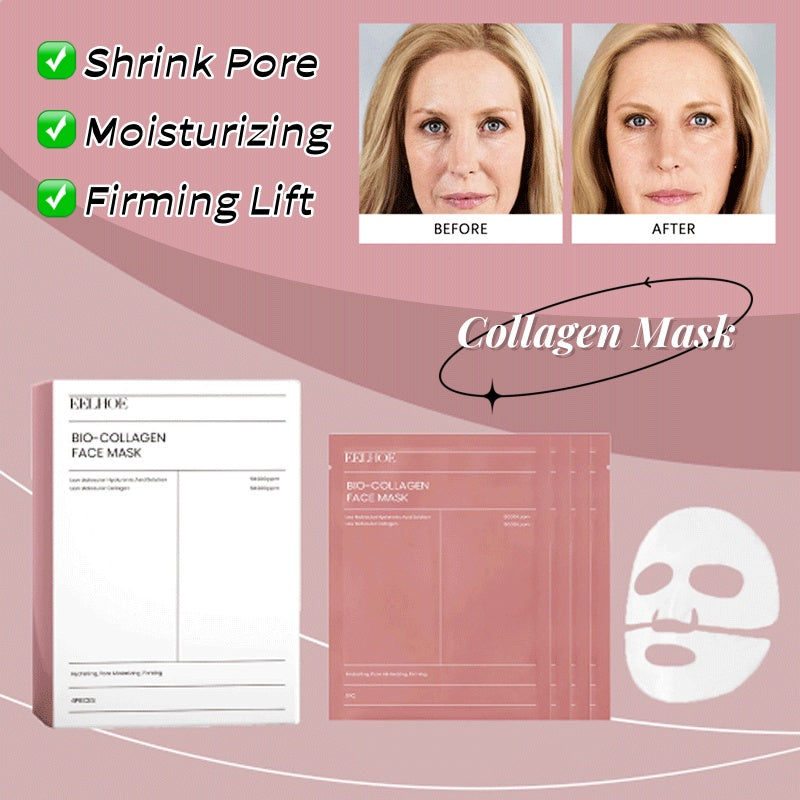 Boîte 4 Masques Tissu Collagène – Hydratant, Raffermissant &amp; Anti-Rides 💆♀️✨ Yiwu Ruijia Auto Supplies Co., Ltd.
