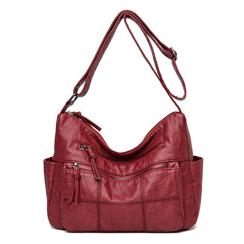 Sac à Main PU Intemporel – Poche 3D, Multi-Poches &amp; Coutures Apparentes, 4 Coloris 👜✨ Yiwu Ruijia Auto Supplies Co., Ltd.