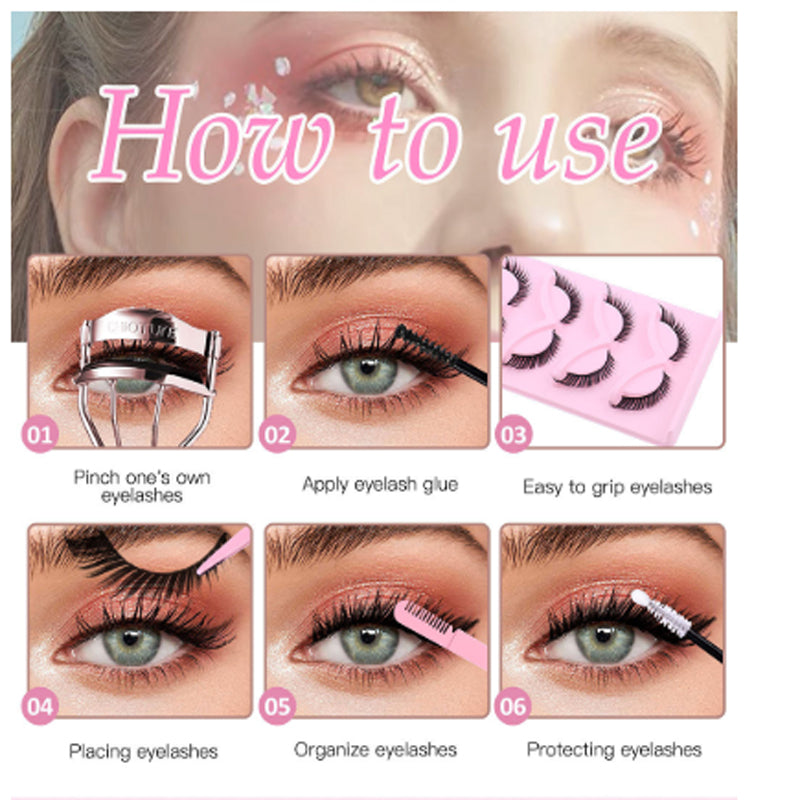 5 Paires Faux Cils Touffus Effet Vison – Volume 3D &amp; Regard Intense 👁️✨ Yiwu Ruijia Auto Supplies Co., Ltd.