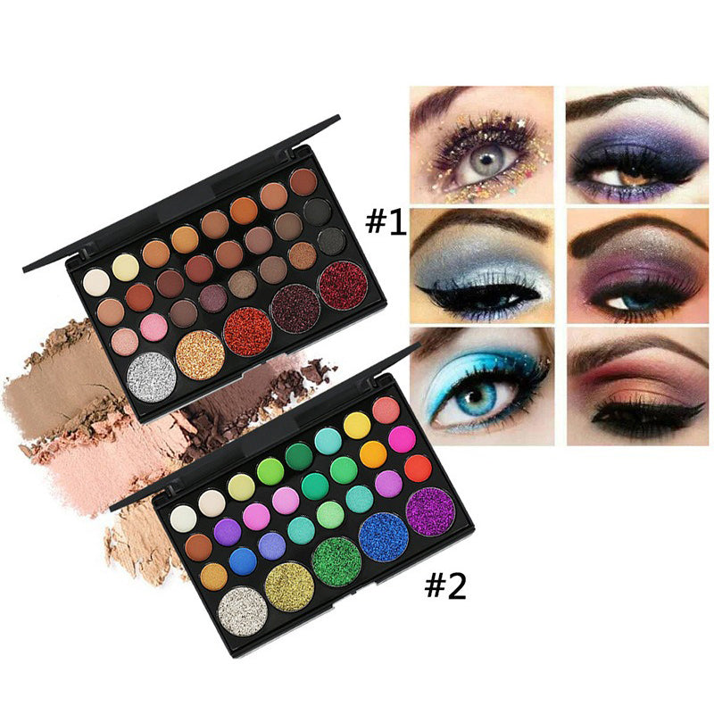 Palette 29 Fards à Paupières – Mates &amp; Shimmer, Longue Tenue &amp; Ultra-Pigmentés 👁️✨ Yiwu Ruijia Auto Supplies Co., Ltd.