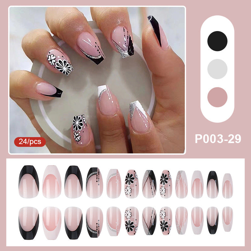 Set Faux Ongles French Ciel Étoilé – Style Européen &amp; Américain, Prêts à Porter 💅⭐✨ Yiwu Ruijia Auto Supplies Co., Ltd.