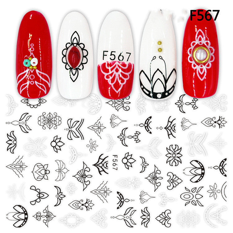 Autocollants Nail Art – Collection Platine & Or Noir, Sans Colorant 💅✨ Yiwu Ruijia Auto Supplies Co., Ltd.