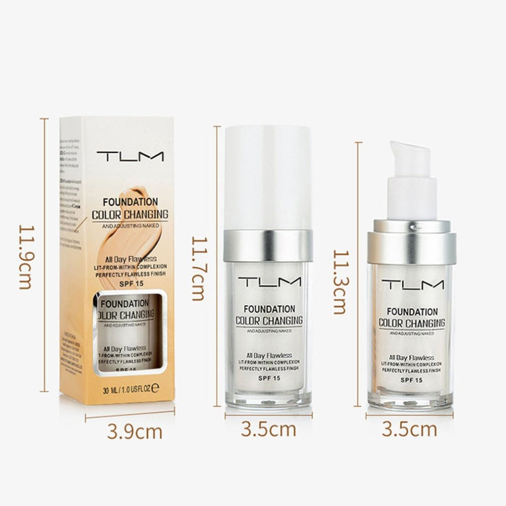 Temperature Liquid Foundation Concealer Portable Natural Color  Makeup Foundation BB Concealer Yiwu Ruijia Auto Supplies Co., Ltd.