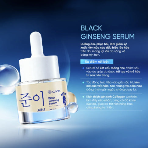 Sérum au Ginseng Noir – Éclat, Anti-Taches &amp; Peau Lissée, 20ml 🖤✨ Yiwu Ruijia Auto Supplies Co., Ltd.