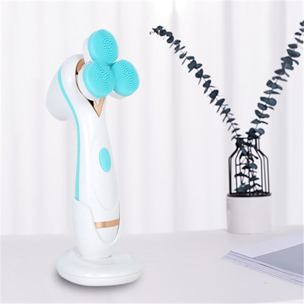Brosse Nettoyante Visage Silicone Rotative – Ultrasons, 2 Vitesses &amp; Rechargeable 💆♀️✨ Yiwu Ruijia Auto Supplies Co., Ltd.