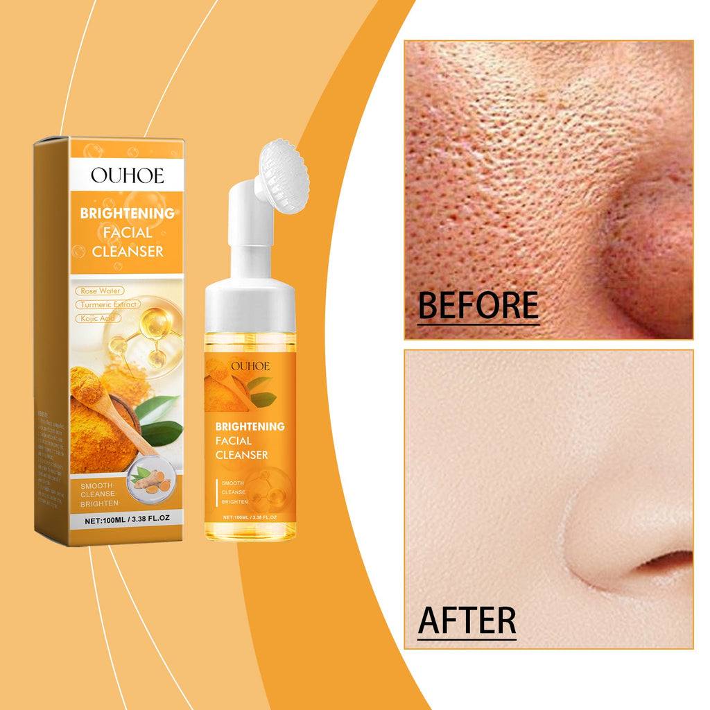 Nettoyant Visage au Curcuma – Anti-Acné, Antibactérien &amp; Brosse Incluse 🌿✨ Yiwu Ruijia Auto Supplies Co., Ltd.
