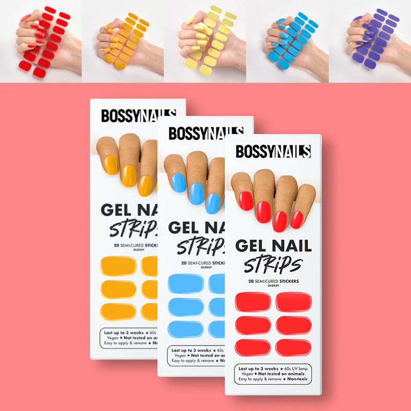 Stickers Ongles Lettres Colorées – 16 Autocollants Full Cover Nail Art 💅✨ Yiwu Ruijia Auto Supplies Co., Ltd.
