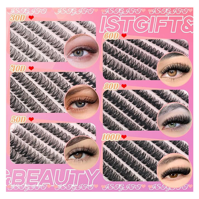 Kit 640 Cils en Touffes DIY – 30D/40D/50D, Colle &amp; Accessoires Inclus 👁️✨ Yiwu Ruijia Auto Supplies Co., Ltd.