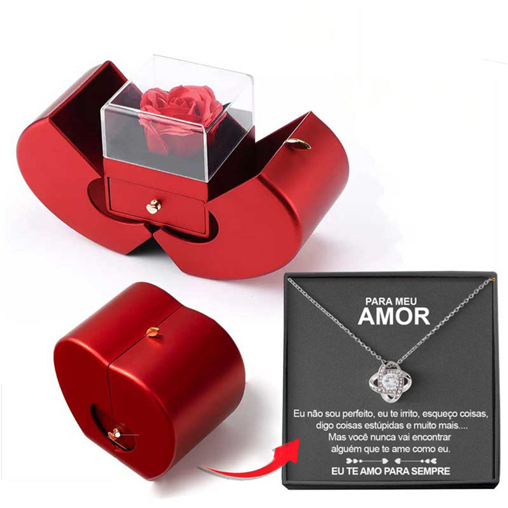 Coffret Bijoux avec Rose Préservée – Cadeau Féminin Éternel pour Anniversaire, Saint-Valentin et Mariage Yiwu Ruijia Auto Supplies Co., Ltd.