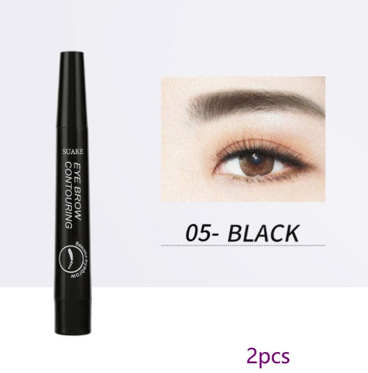 Four-Headed Bifurcated Eyebrow Pencil Lasts For A Long Time Without Smudging Yiwu Ruijia Auto Supplies Co., Ltd.