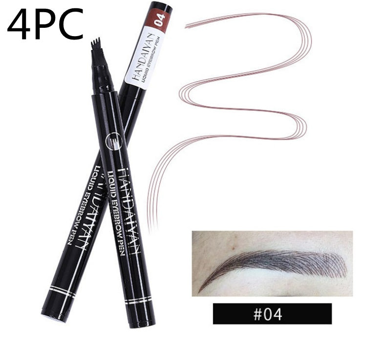 Microblading Eyebrow Pencil Waterproof Fork Tip Tattoo Pen Tinted Fine Sketch Eye Brow Pencils Long Lasting Eyebrows Yiwu Ruijia Auto Supplies Co., Ltd.