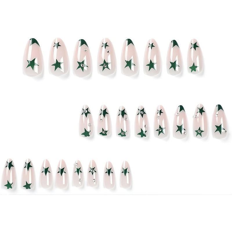 💚 Faux Ongles “Green Star Glow” – Effet Long Tube Premium Yiwu Ruijia Auto Supplies Co., Ltd.