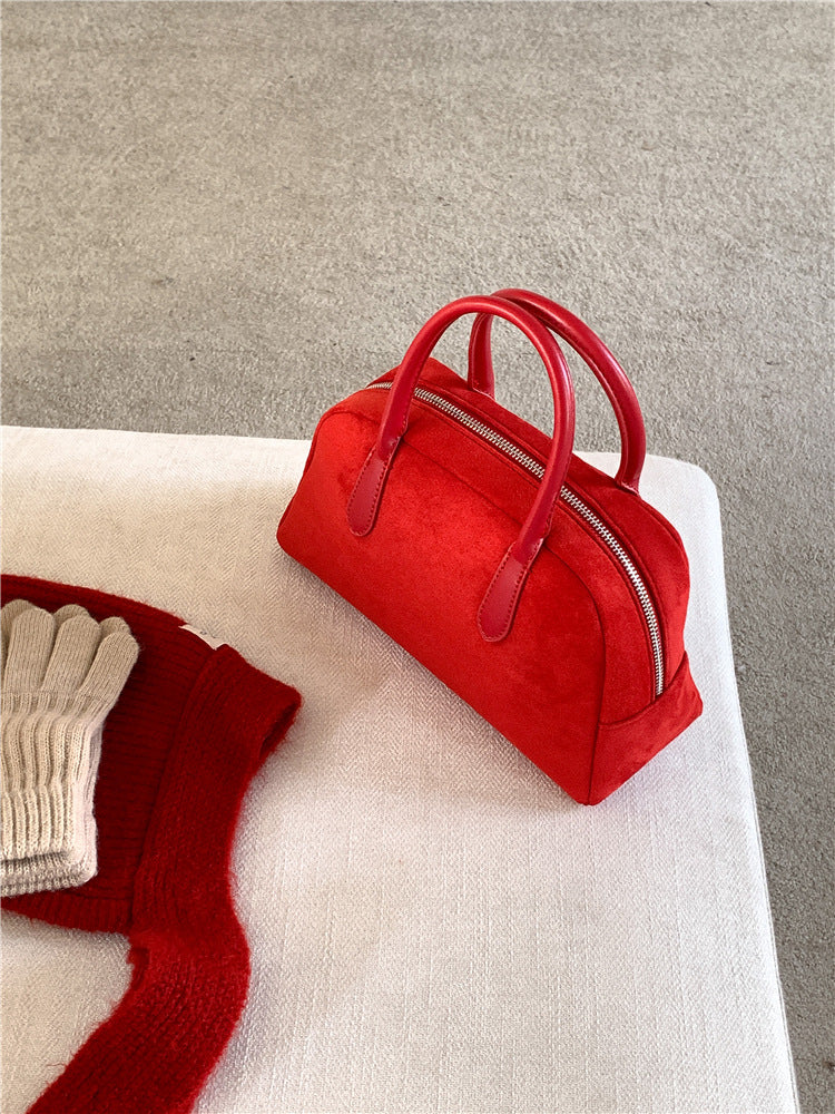 Sac à Main Velours Suède – Matelassé, Style Minimaliste Urbain, 5 Coloris 👜✨ Yiwu Ruijia Auto Supplies Co., Ltd.