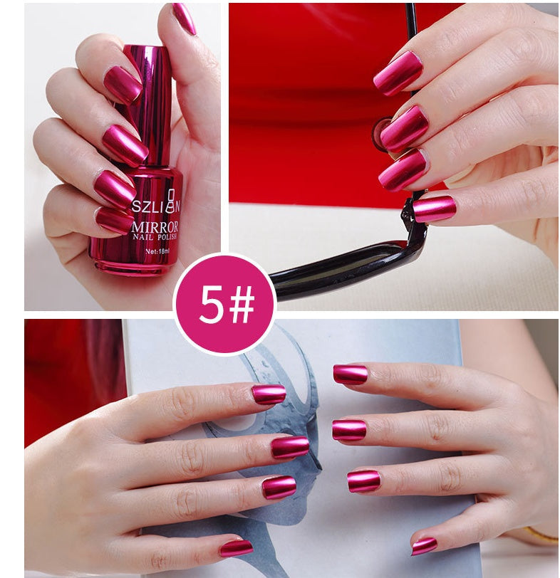 Vernis à Ongles Effet Miroir – 12 Couleurs Chromées & Métalliques 💅✨ Yiwu Ruijia Auto Supplies Co., Ltd.