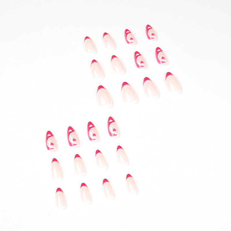24 Faux Ongles Mi-Longs French Dégradé – Réutilisables, Style Minimaliste 💅✨ Yiwu Ruijia Auto Supplies Co., Ltd.