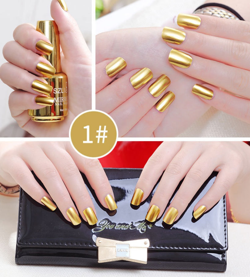 Vernis à Ongles Effet Miroir – 12 Couleurs Chromées & Métalliques 💅✨ Yiwu Ruijia Auto Supplies Co., Ltd.