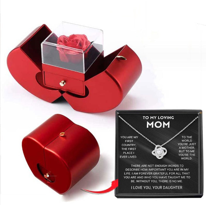 Coffret Bijoux avec Rose Préservée – Cadeau Féminin Éternel pour Anniversaire, Saint-Valentin et Mariage Yiwu Ruijia Auto Supplies Co., Ltd.