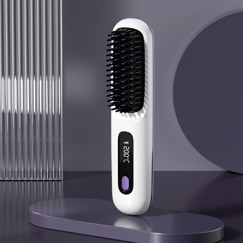 Brosse Lissante Sans Fil – Écran LCD, Batterie 1H, Chauffe Rapide Yiwu Ruijia Auto Supplies Co., Ltd.