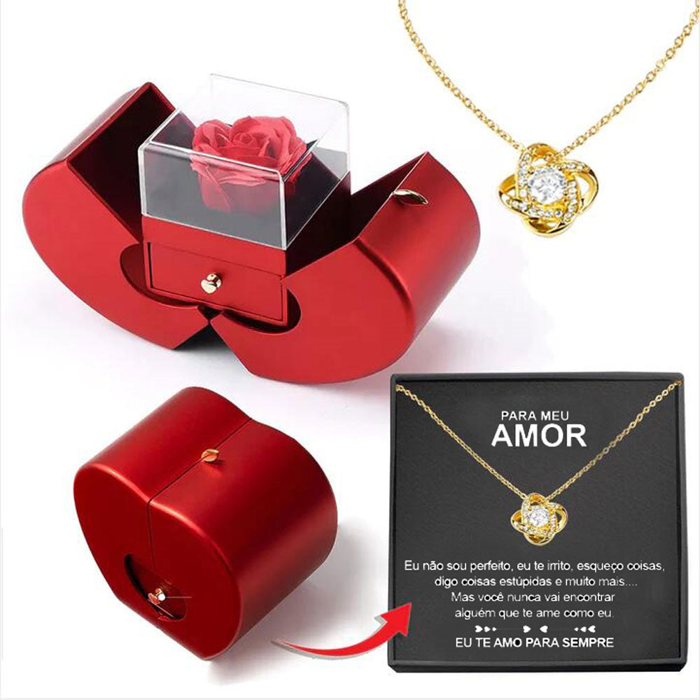 Coffret Bijoux avec Rose Préservée – Cadeau Féminin Éternel pour Anniversaire, Saint-Valentin et Mariage Yiwu Ruijia Auto Supplies Co., Ltd.