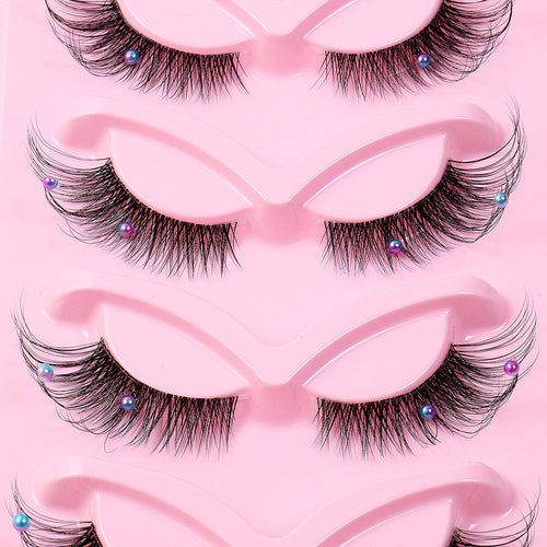 5 Paires Faux Cils Œil de Chat Foxy – Bande Transparente, Volume 3D &amp; Coin Allongé 👁️✨ Yiwu Ruijia Auto Supplies Co., Ltd.
