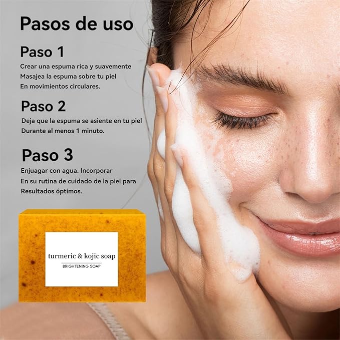 Savon Visage Citron & Curcuma – Éclat, Anti-Acné & Hydratation Profonde 🍋🌿✨ Yiwu Ruijia Auto Supplies Co., Ltd.