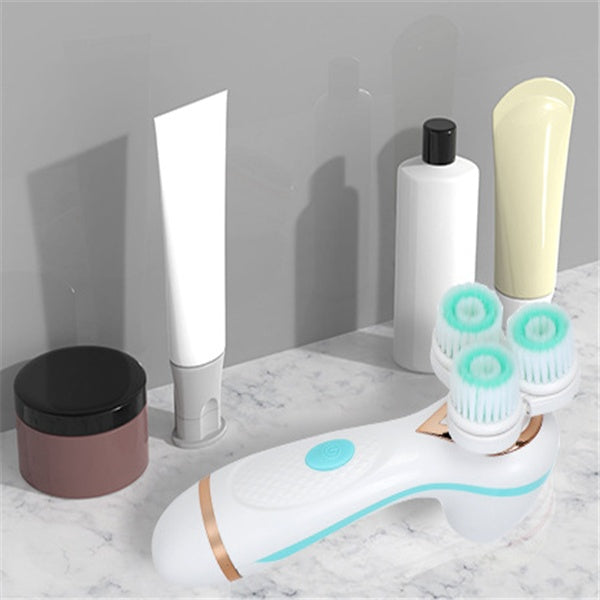 Brosse Nettoyante Visage Silicone Rotative – Ultrasons, 2 Vitesses &amp; Rechargeable 💆♀️✨ Yiwu Ruijia Auto Supplies Co., Ltd.