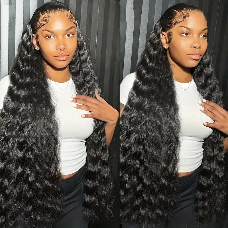 Perruque Longue Bouclée Noire – Soie Haute Température Mate, Filet Rose Ajustable 💇♀️✨ Yiwu Ruijia Auto Supplies Co., Ltd.