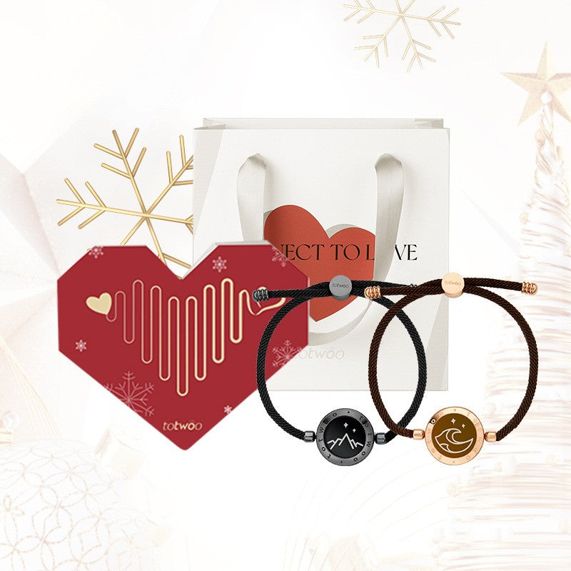 Coffret Amour Édition Limitée – Bracelets Connectés Couple Noir & Or Yiwu Ruijia Auto Supplies Co., Ltd.