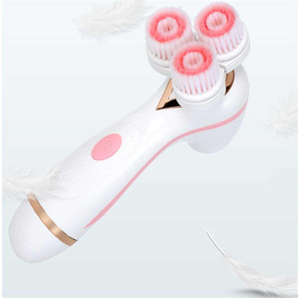 Brosse Nettoyante Visage Silicone Rotative – Ultrasons, 2 Vitesses &amp; Rechargeable 💆♀️✨ Yiwu Ruijia Auto Supplies Co., Ltd.