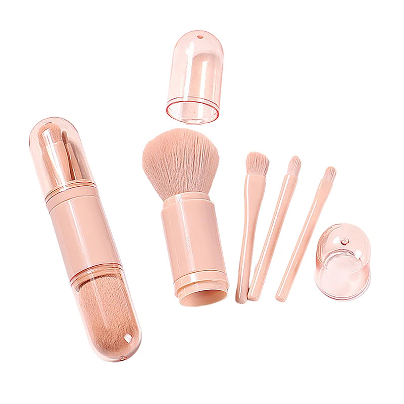 Kit 4 Pinceaux Maquillage Portable – Bouchons Protection &amp; Idéal Voyage 🖌️✨ Yiwu Ruijia Auto Supplies Co., Ltd.