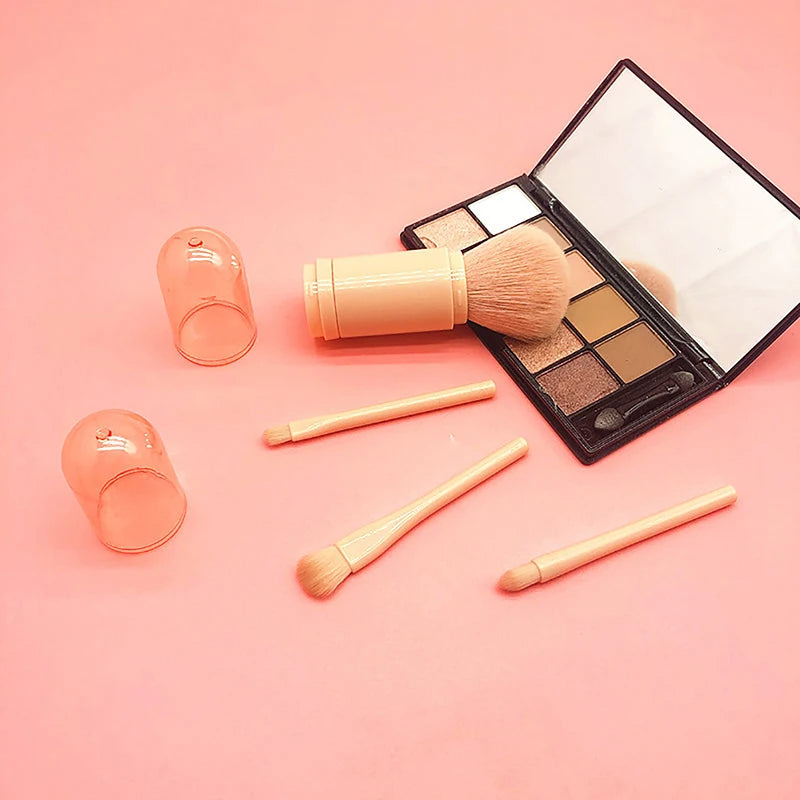 Kit 4 Pinceaux Maquillage Portable – Bouchons Protection &amp; Idéal Voyage 🖌️✨ Yiwu Ruijia Auto Supplies Co., Ltd.