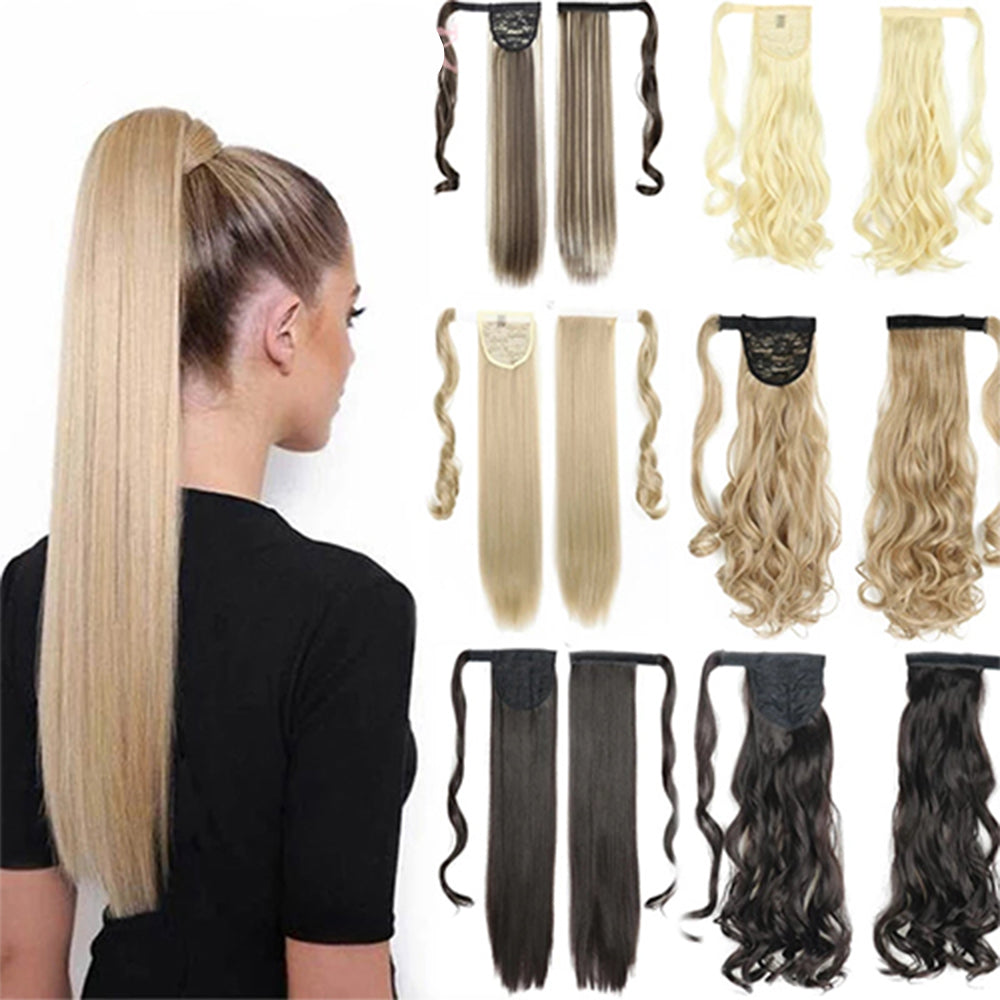 Perruque Queue de Cheval 24 Pouces – Fibres Haute Température, 6 Coloris 💇♀️✨ Yiwu Ruijia Auto Supplies Co., Ltd.