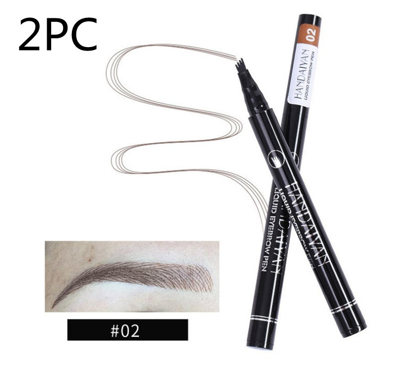 Microblading Eyebrow Pencil Waterproof Fork Tip Tattoo Pen Tinted Fine Sketch Eye Brow Pencils Long Lasting Eyebrows Yiwu Ruijia Auto Supplies Co., Ltd.