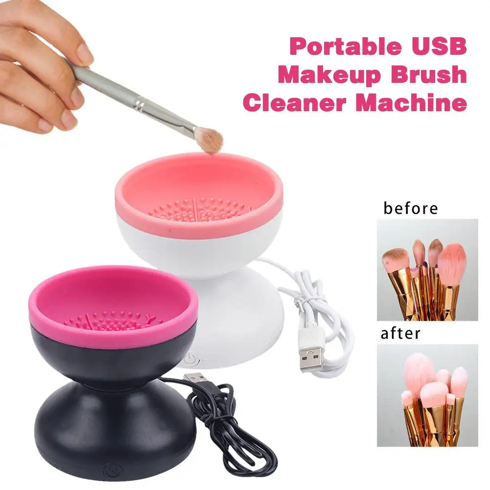 Nettoyeur Électrique Pinceaux Maquillage – 80 tr/min, Portable &amp; 1 Bouton 🖌️✨ Yiwu Ruijia Auto Supplies Co., Ltd.