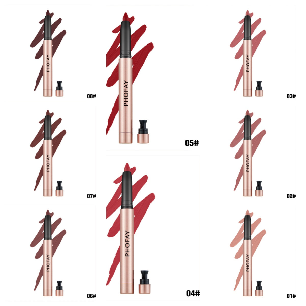 PHOFAY MATTE LIP LINER LIPSTICK PEN Yiwu Ruijia Auto Supplies Co., Ltd.