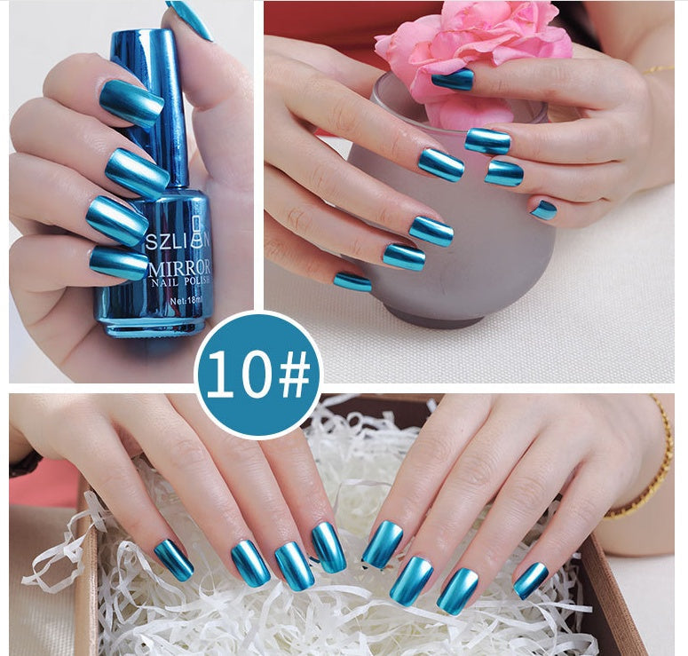 Vernis à Ongles Effet Miroir – 12 Couleurs Chromées & Métalliques 💅✨ Yiwu Ruijia Auto Supplies Co., Ltd.