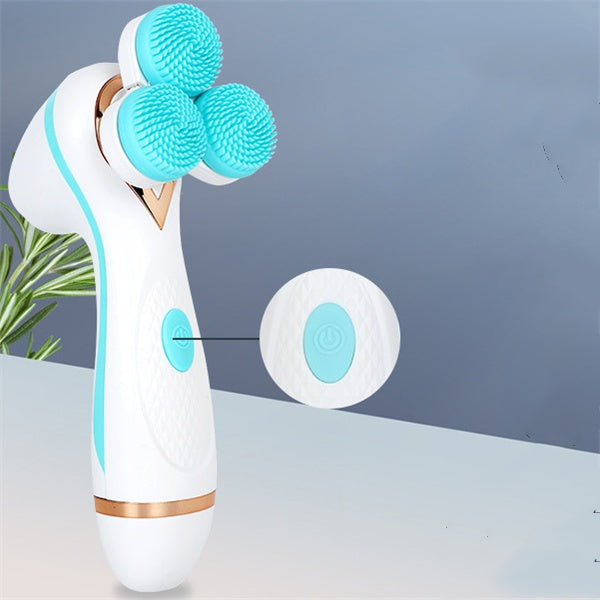 Brosse Nettoyante Visage Silicone Rotative – Ultrasons, 2 Vitesses &amp; Rechargeable 💆♀️✨ Yiwu Ruijia Auto Supplies Co., Ltd.