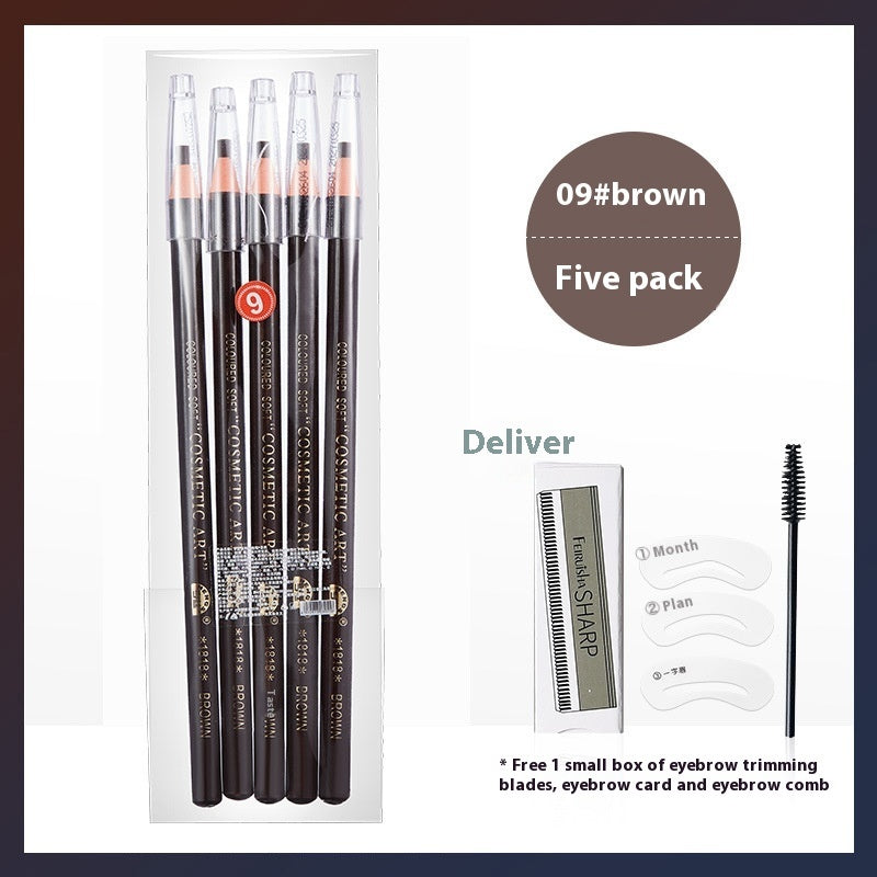 Line Drawing Waterproof Sweat-proof Non-fading Brushed Natural Eyebrow Pencil Yiwu Ruijia Auto Supplies Co., Ltd.