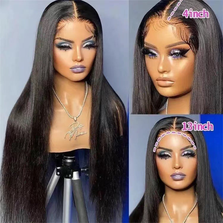 Perruque Lisse Longue – Frange Latérale, Fibres Haute Température, 12 à 32 pouces 💇‍♀️✨ Yiwu Ruijia Auto Supplies Co., Ltd.