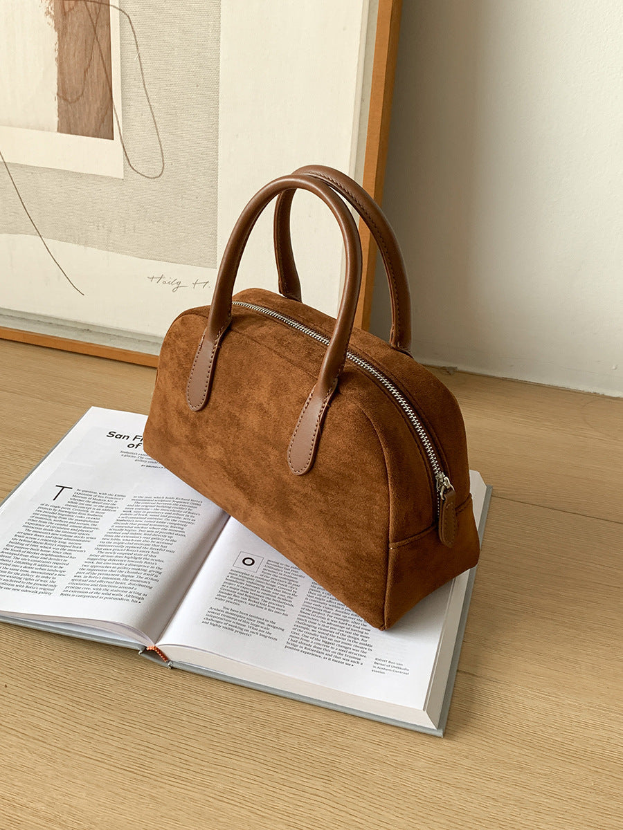 Sac à Main Velours Suède – Matelassé, Style Minimaliste Urbain, 5 Coloris 👜✨ Yiwu Ruijia Auto Supplies Co., Ltd.