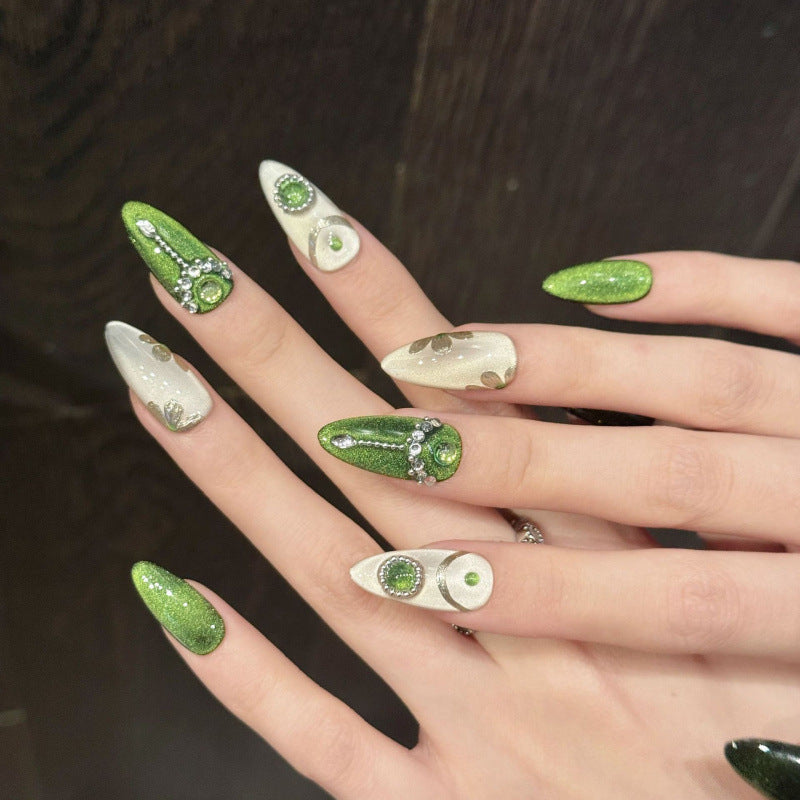 Set Faux Ongles Étoiles Ballet – 4 Tailles, Amande &amp; Stiletto Ultra-Court 💅⭐✨ Yiwu Ruijia Auto Supplies Co., Ltd.