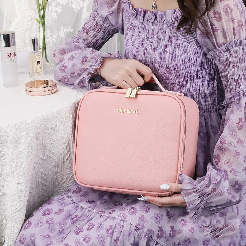 Smart LED Cosmetic Case With Mirror Cosmetic Bag Large Capacity Fashion Portable Storage Bag Travel Makeup Bags Yiwu Ruijia Auto Supplies Co., Ltd.