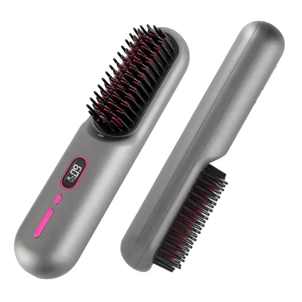 Brosse Lissante Sans Fil 4800mAh – 12 Températures, Ions Négatifs &amp; Graphène 💇♀️✨ Yiwu Ruijia Auto Supplies Co., Ltd.
