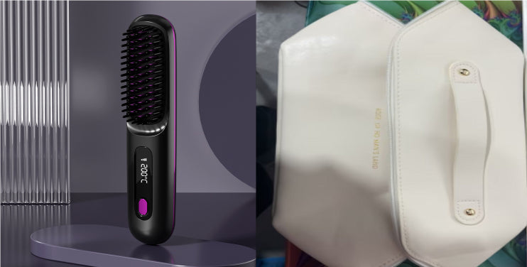 Brosse Lissante Sans Fil – Écran LCD, Batterie 1H, Chauffe Rapide Yiwu Ruijia Auto Supplies Co., Ltd.