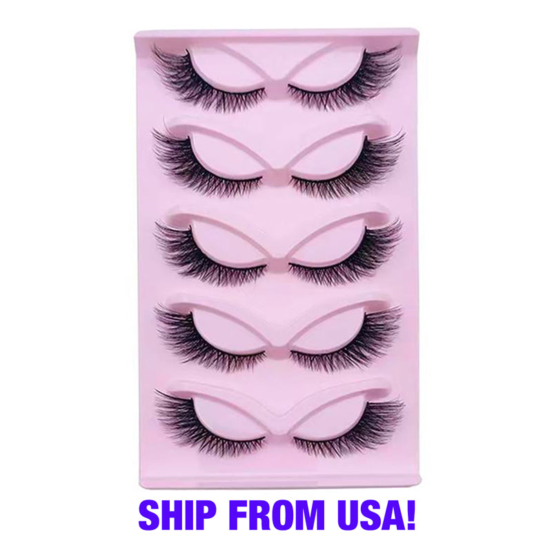 5 Paires Faux Cils Touffus Effet Vison – Volume 3D &amp; Regard Intense 👁️✨ Yiwu Ruijia Auto Supplies Co., Ltd.