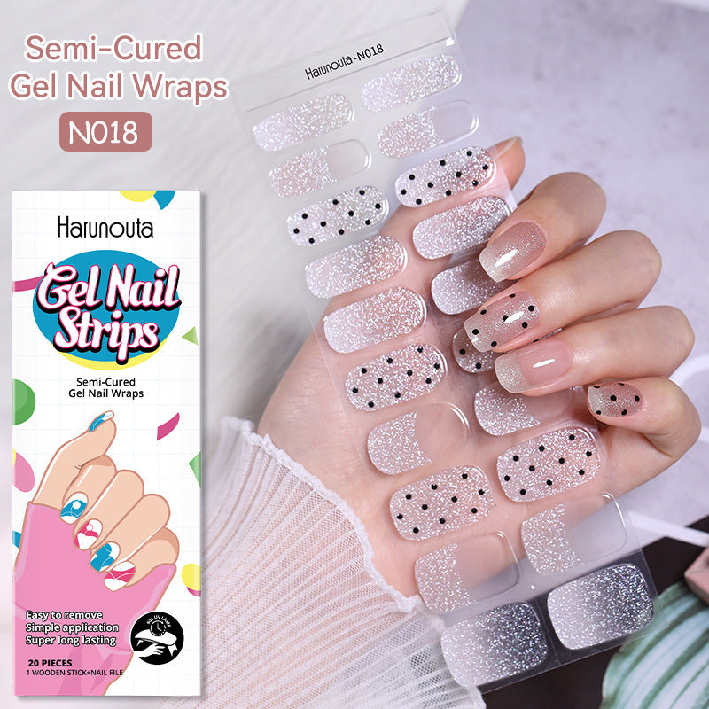 Kit 20 Patchs Gel Ongles – Designs Cartoon, Marbre, Étoilé & Carreaux 💅✨ Yiwu Ruijia Auto Supplies Co., Ltd.