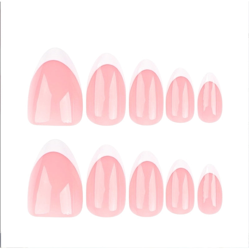 Kit 24 Faux Ongles à Coller – Formes Amande, Ovale & French Manucure 💅 Yiwu Ruijia Auto Supplies Co., Ltd.