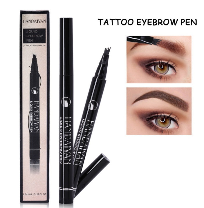 Microblading Eyebrow Pencil Waterproof Fork Tip Tattoo Pen Tinted Fine Sketch Eye Brow Pencils Long Lasting Eyebrows Yiwu Ruijia Auto Supplies Co., Ltd.