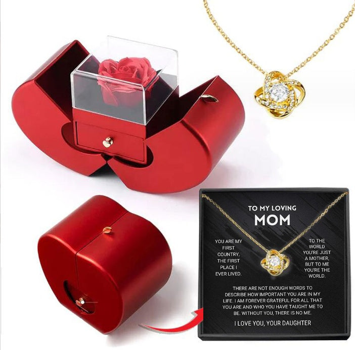 Coffret Bijoux avec Rose Préservée – Cadeau Féminin Éternel pour Anniversaire, Saint-Valentin et Mariage Yiwu Ruijia Auto Supplies Co., Ltd.